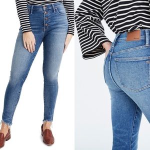 Madewell 10-inch high waist skinny jeans